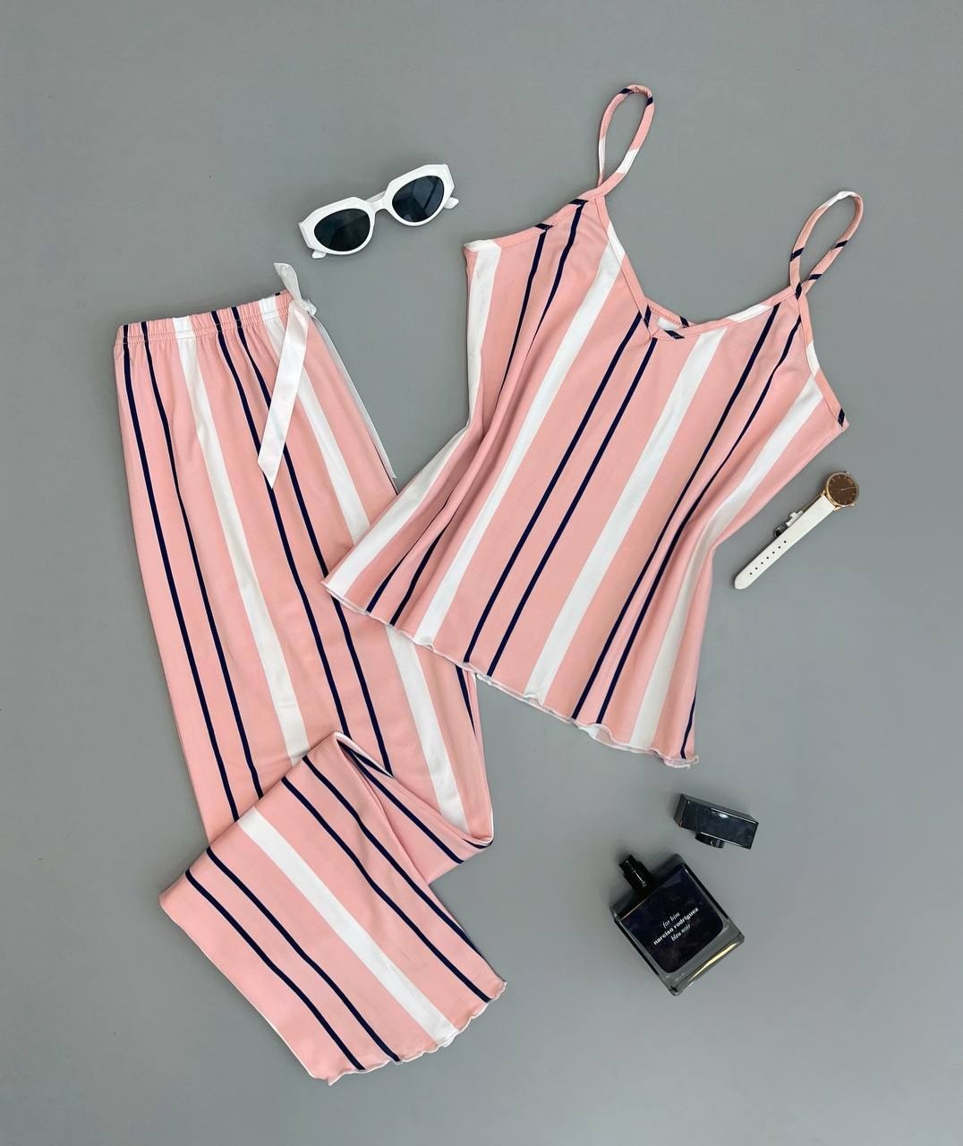 ست تاپ و شلوار راه راه کد 2843