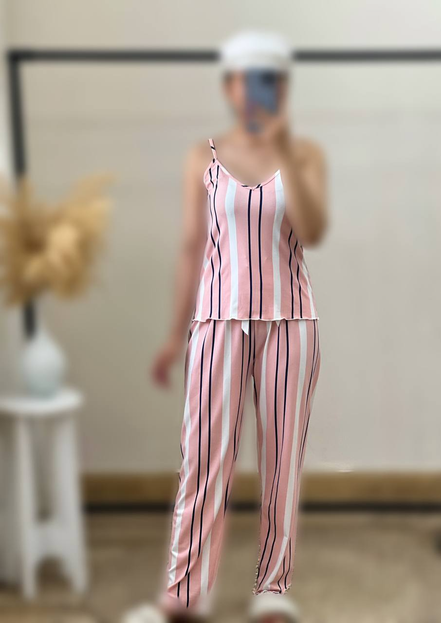 ست تاپ و شلوار راه راه کد 2843