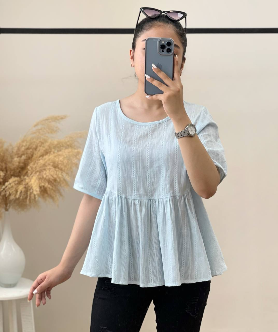 شومیز خامه دوزی کد 2848