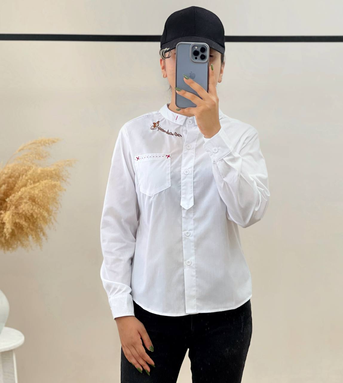 شومیز یقه دیپلمات کد 2849