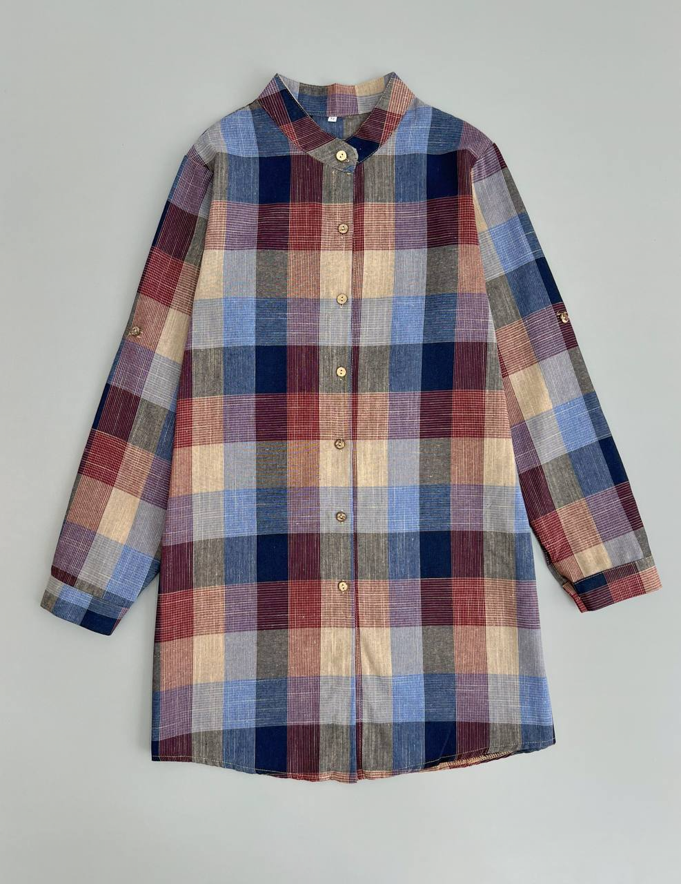 مانتو چهارخونه نخ کد 2854