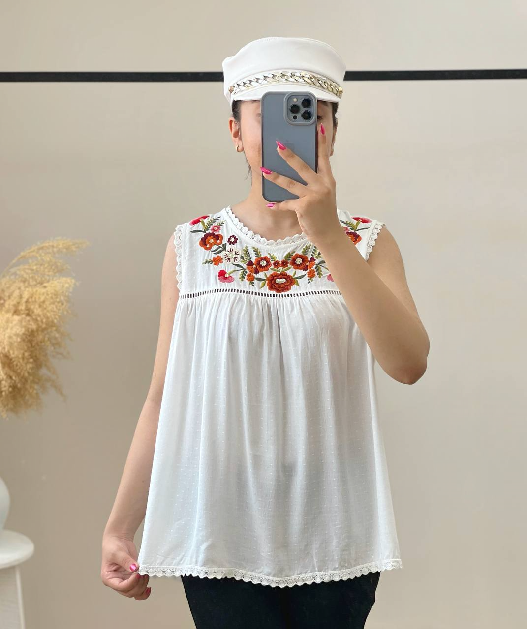 تاپ نخ گلدوزی شده از برند ANANY کد 2856