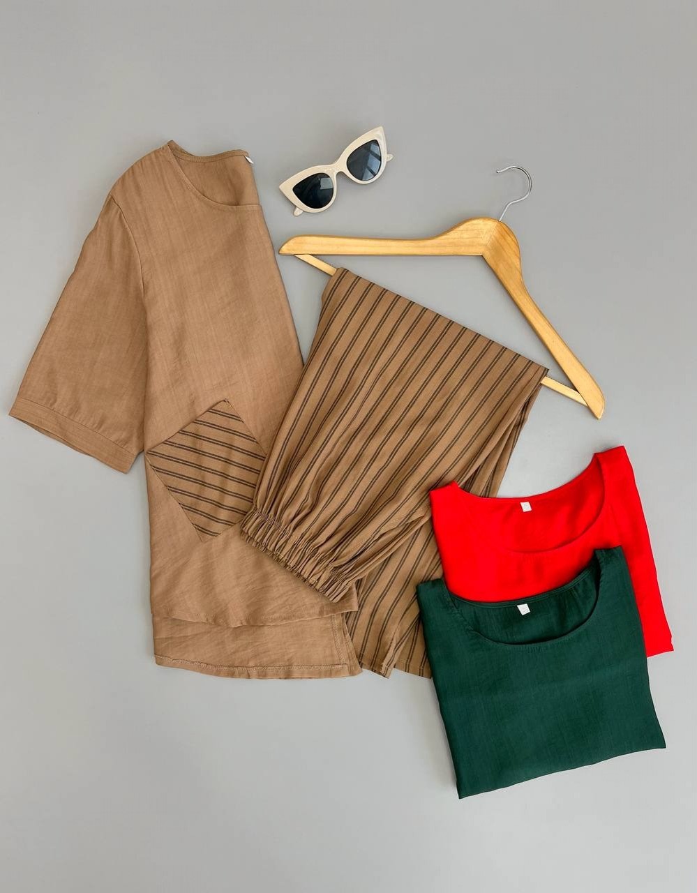 ست شومیز و شلوار راه راه کد 2862