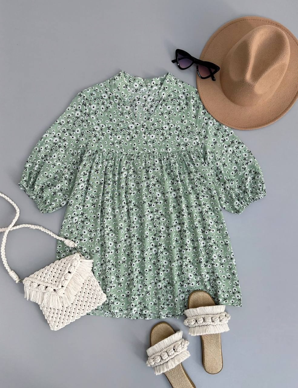 تونیک نخ کریشه گل ریز کد 2866