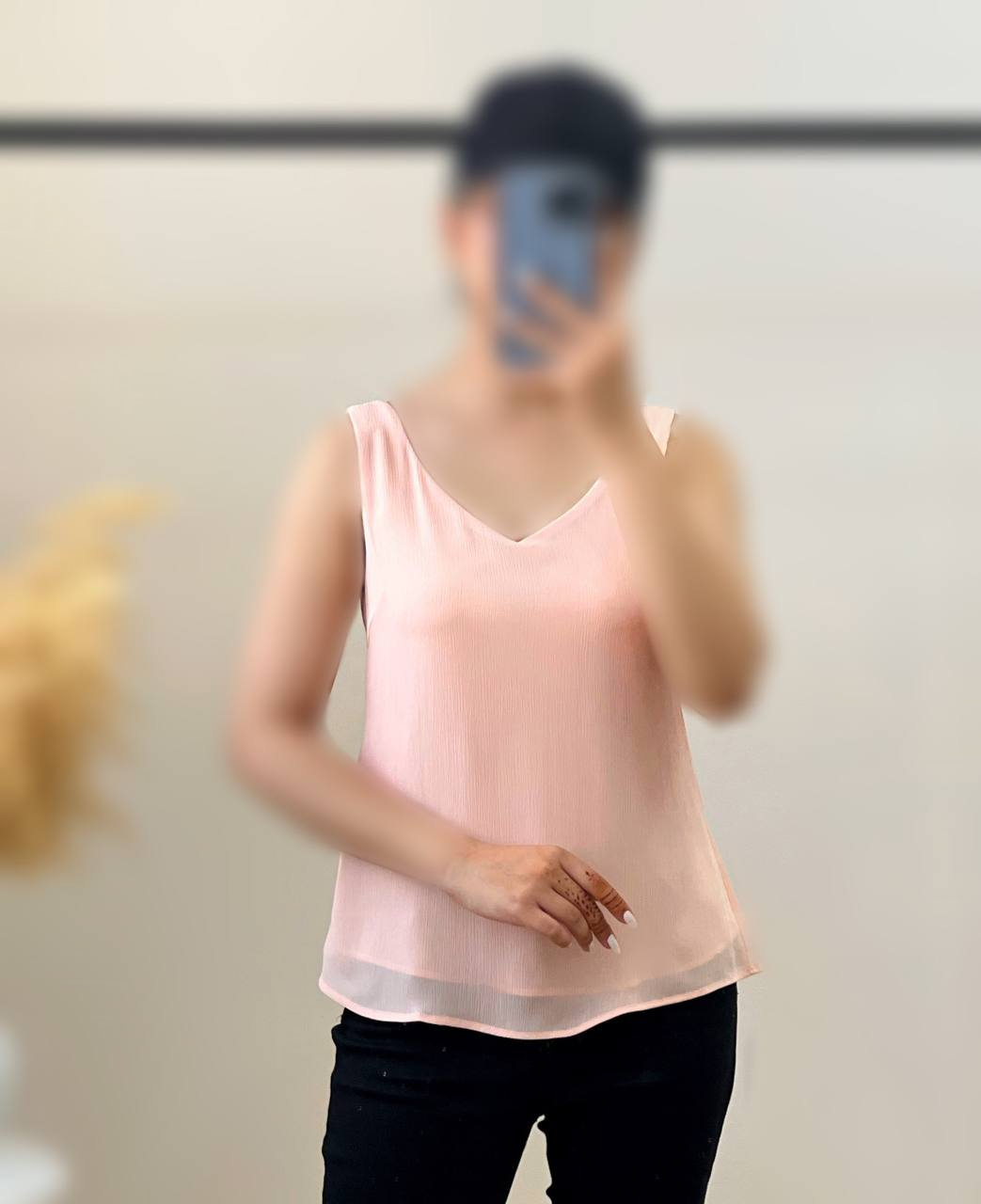 تاپ حریر کریشه دو لایه کد 2880