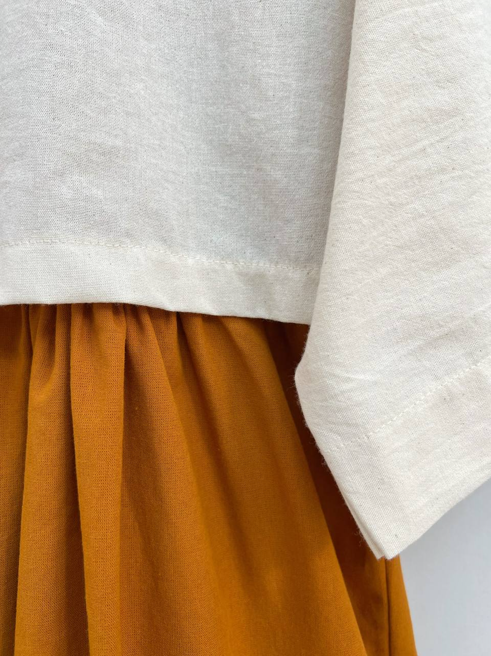 ست سارافن جلو دکمه بهمراه رویی لینن کد 2895