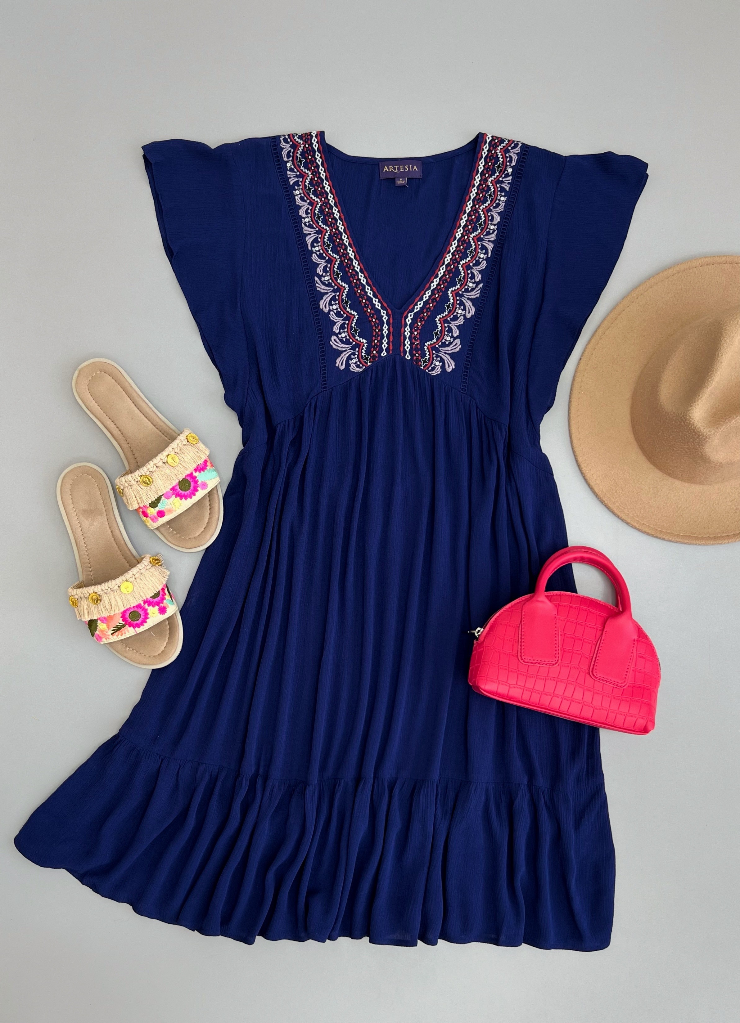 پیراهن گلدوزی شده کد 2901