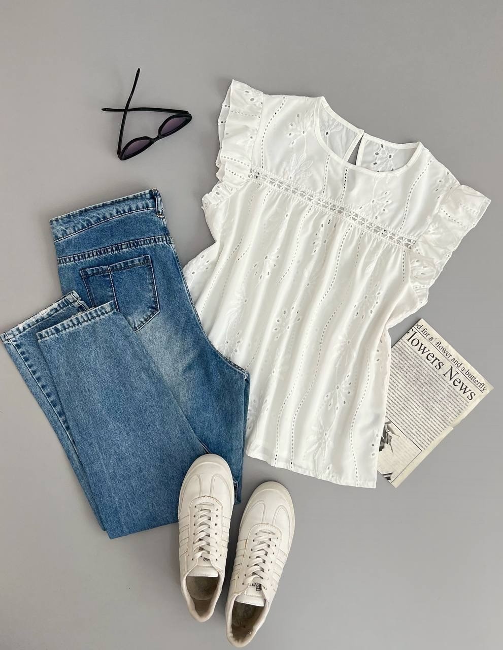 تاپ آستین چین خامه دوزی کد 2908