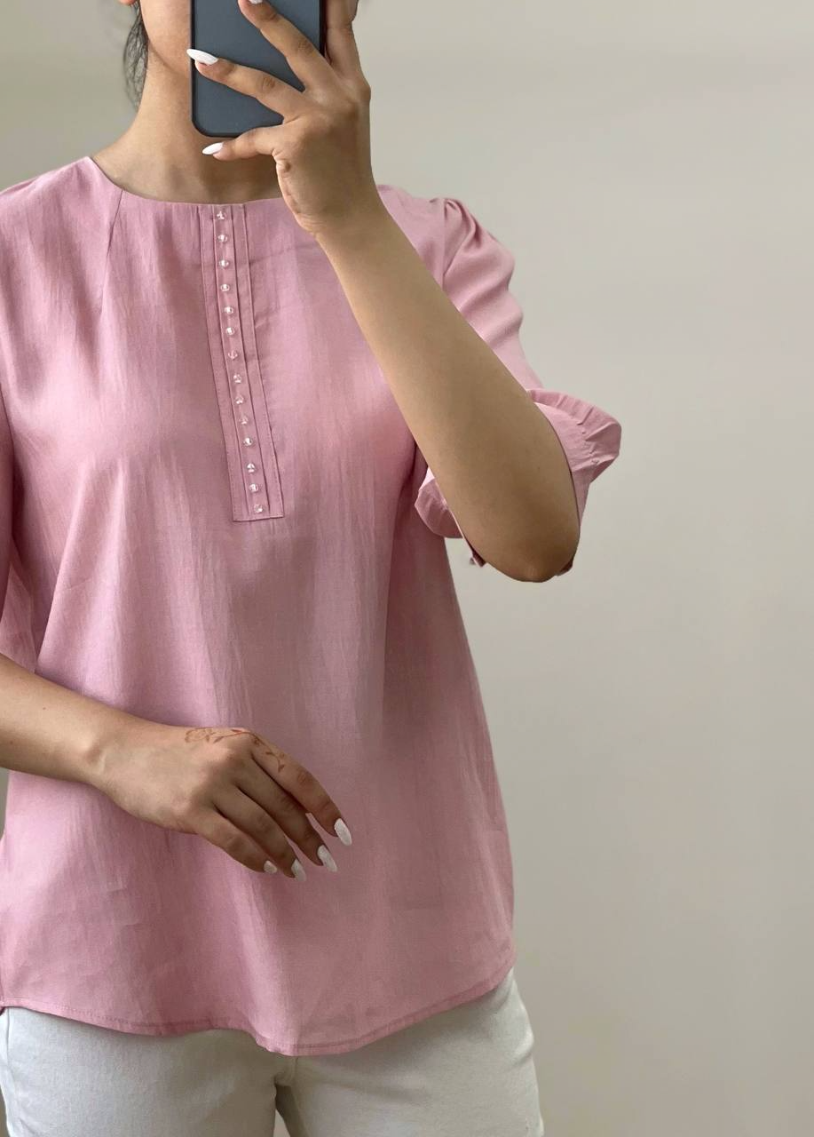 شومیز آستین سه ربع کد 2915