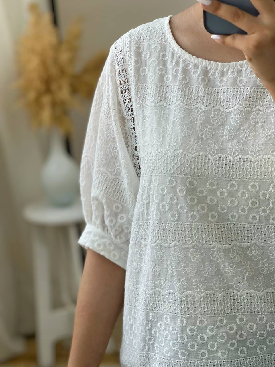 شومیز تمام خامه دوزی کد 2918