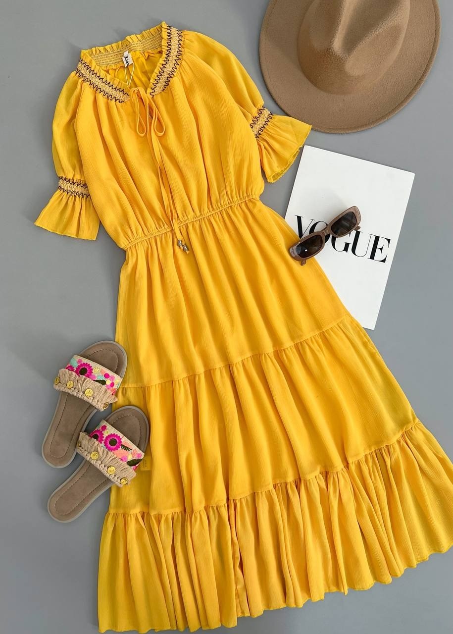 پیراهن حریر کریشه بلند کد 2919