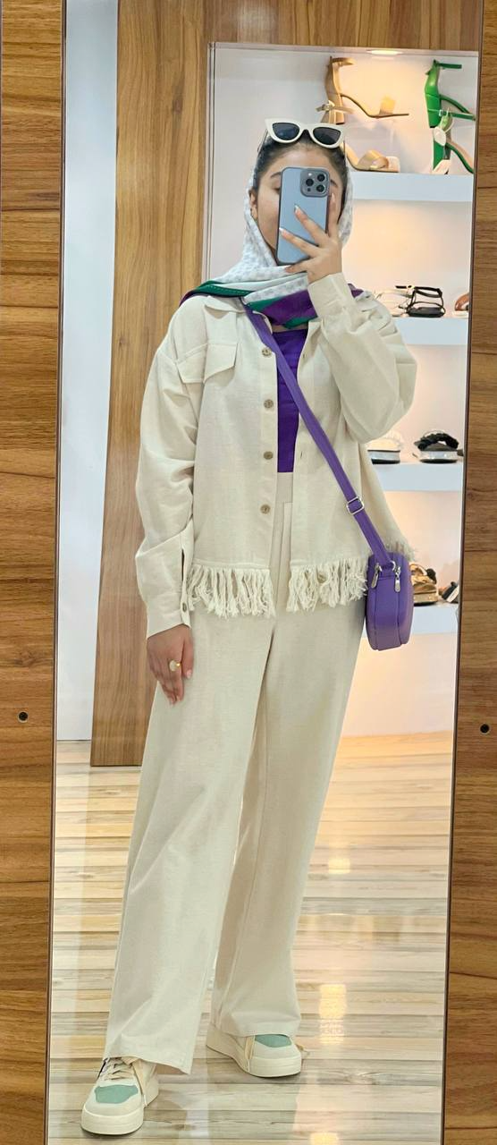 ست لینن پایین ریش کد 2925