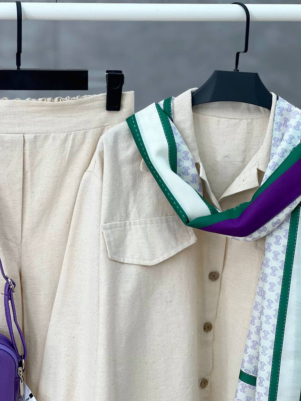 ست لینن پایین ریش کد 2925