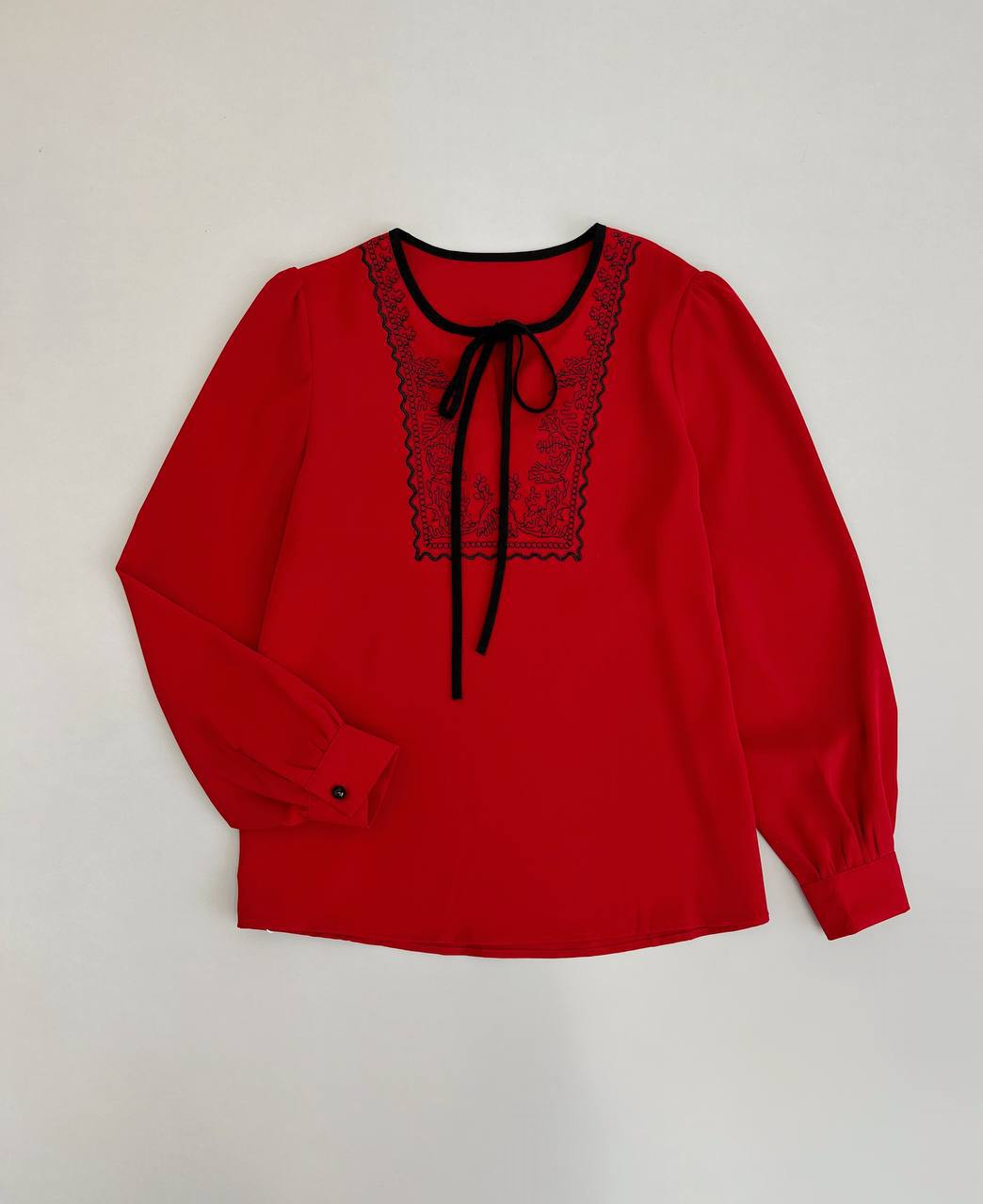 شومیز کرپ گلدوزی شده 2 کد 2929