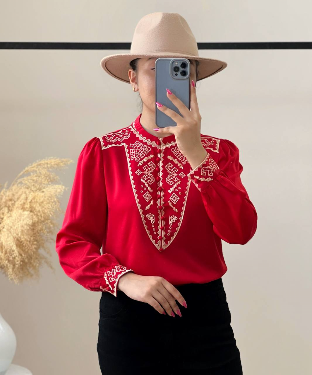 شومیز ساتن گلدوزی کد 2931