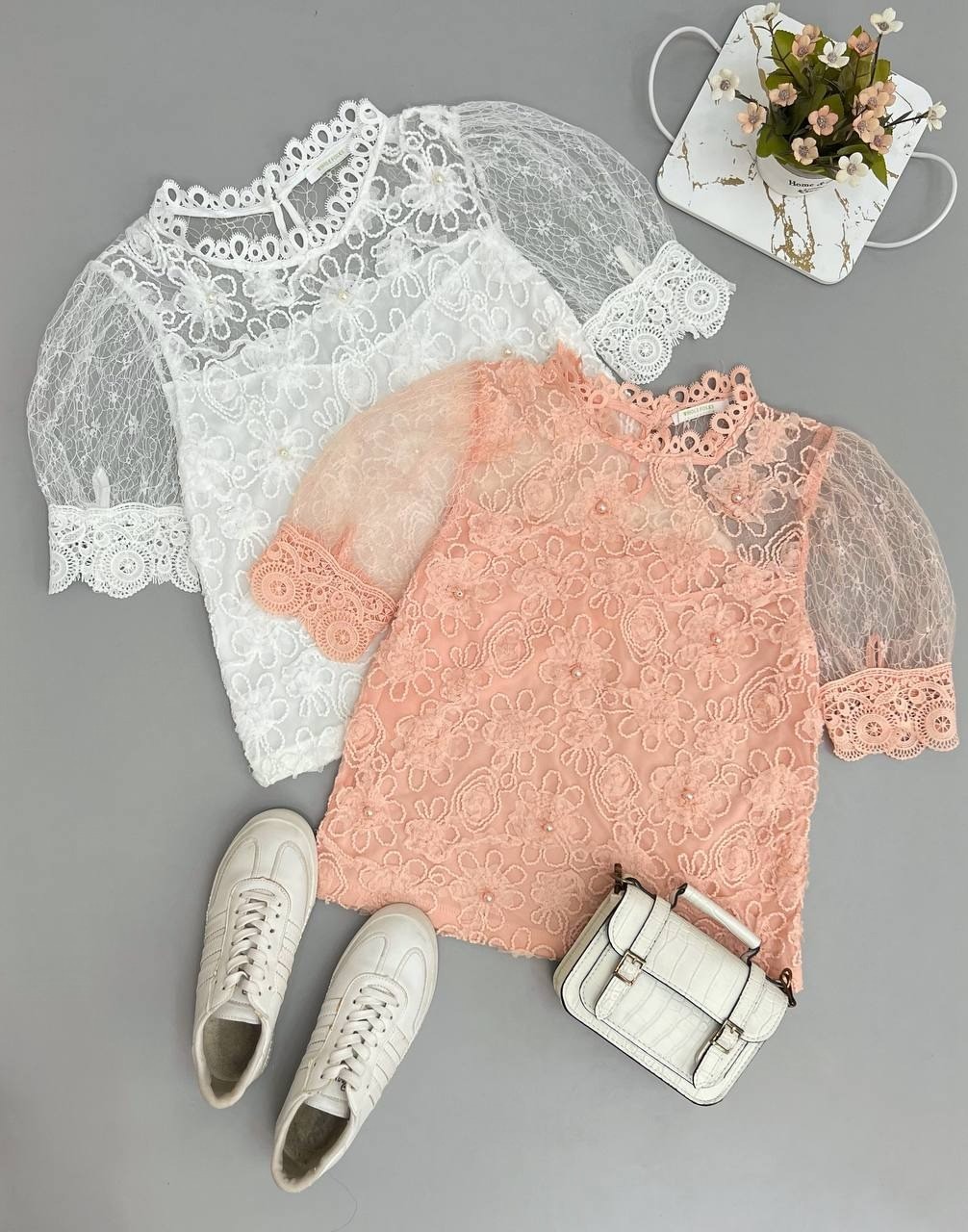 شومیز کار شده مروارید کد 2934