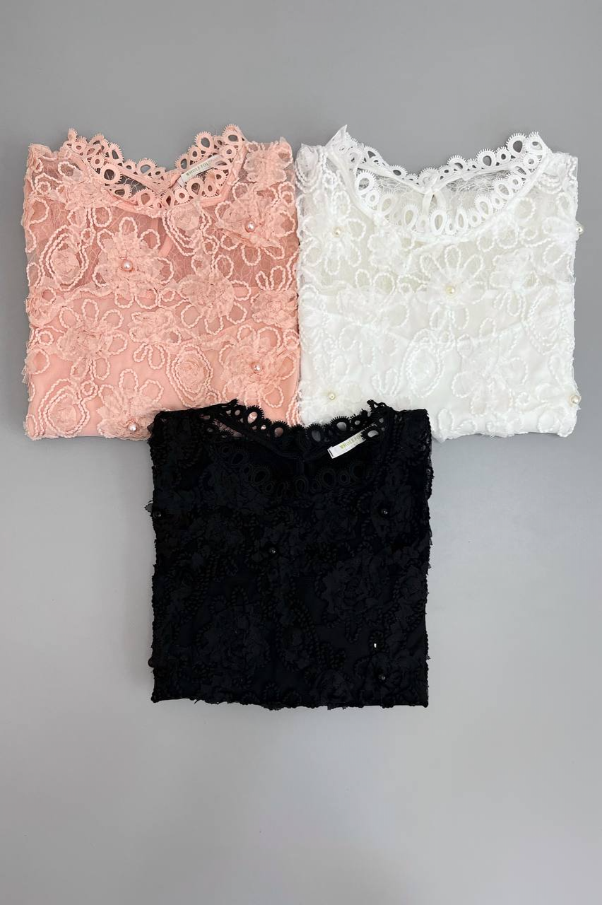 شومیز کار شده مروارید کد 2934