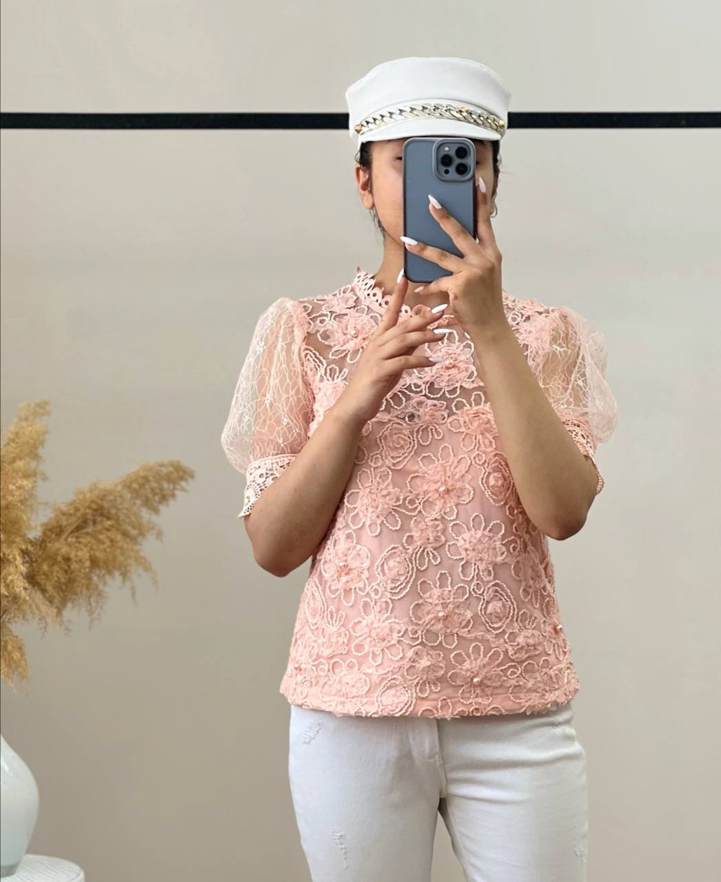 شومیز کار شده مروارید کد 2934