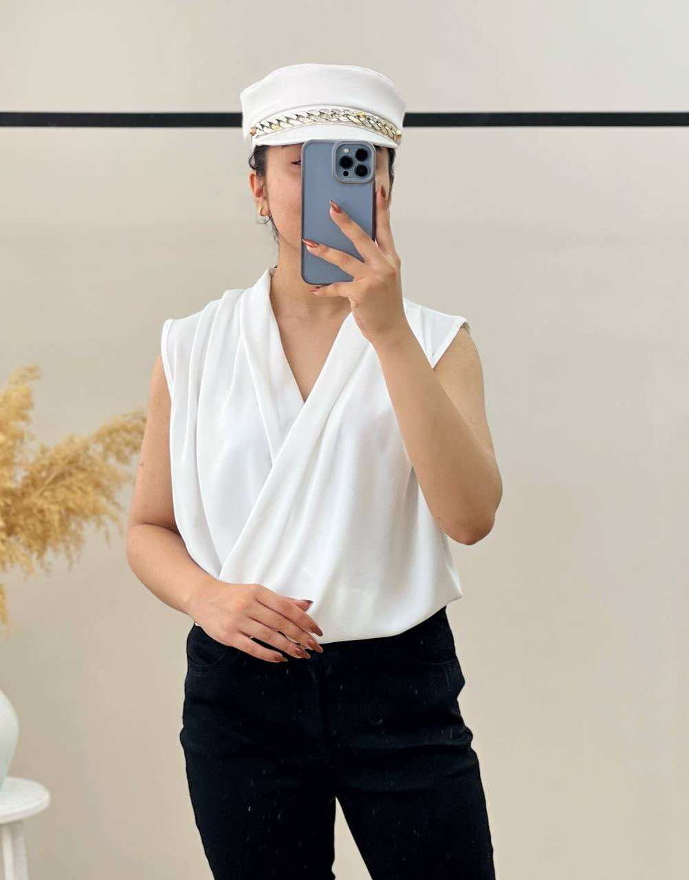 شومیز یقه هفت و هشت کد 2936