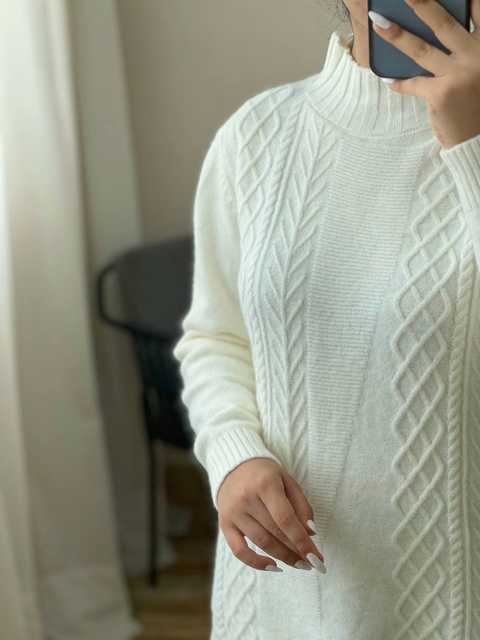 پلیور بافت زنجیری کد 2943