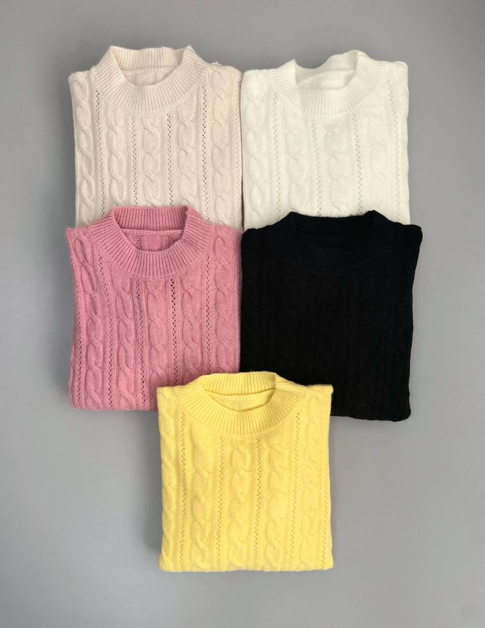 پلیور بافت زنجیری 5 رنگ کد 2948