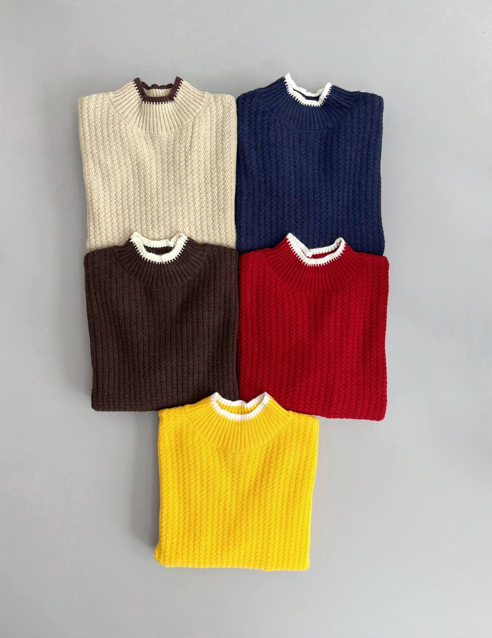 پلیور بافت یقه سه سانت کد 2949