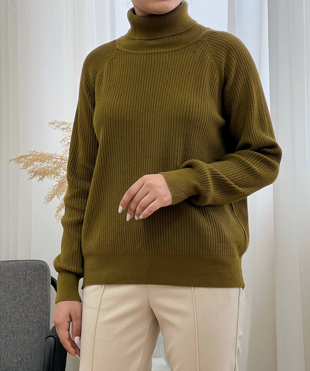 پلیور بافت یقه اسکی کد 2950