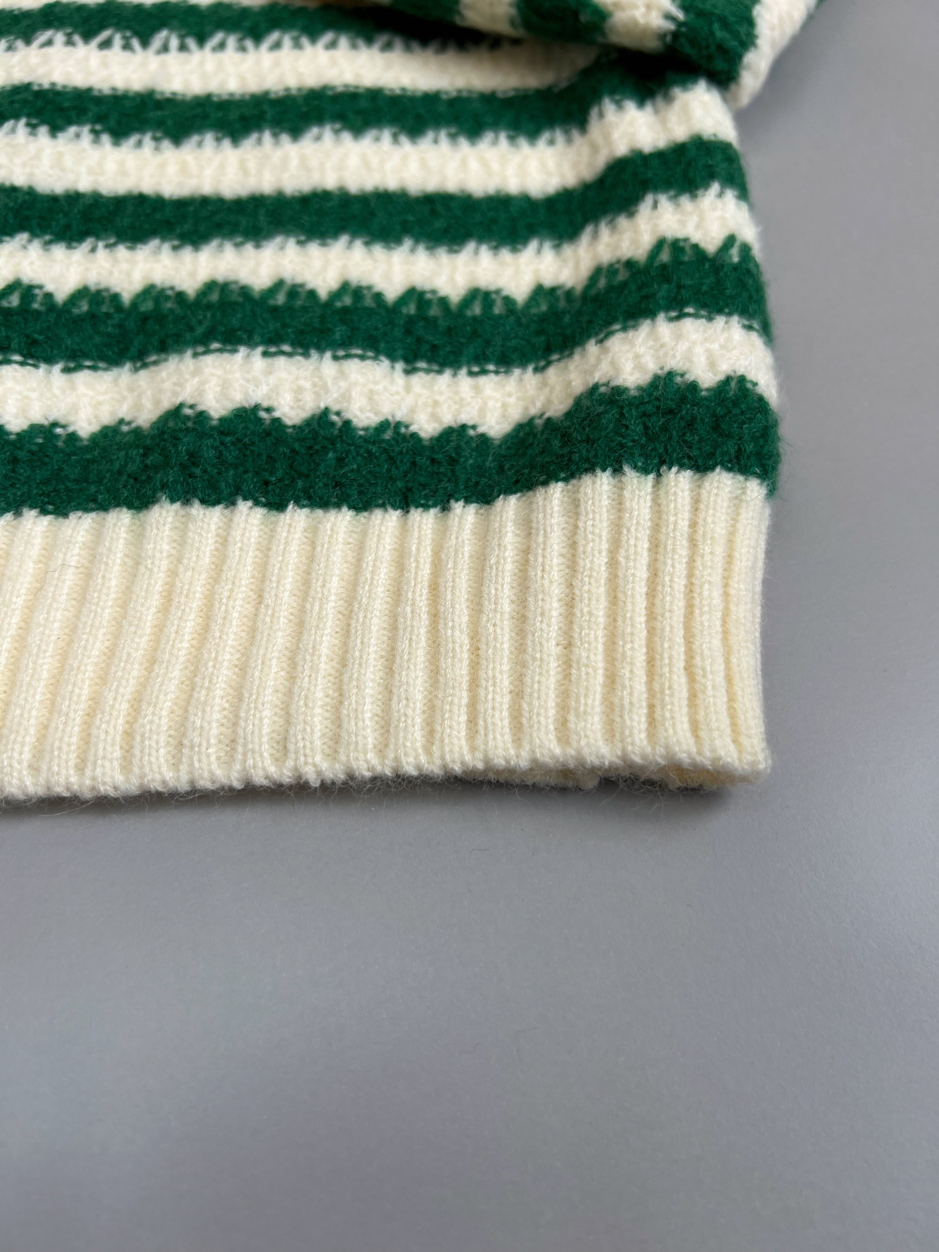 پلیور بافت یقه گرد دو رنگ کد 2952