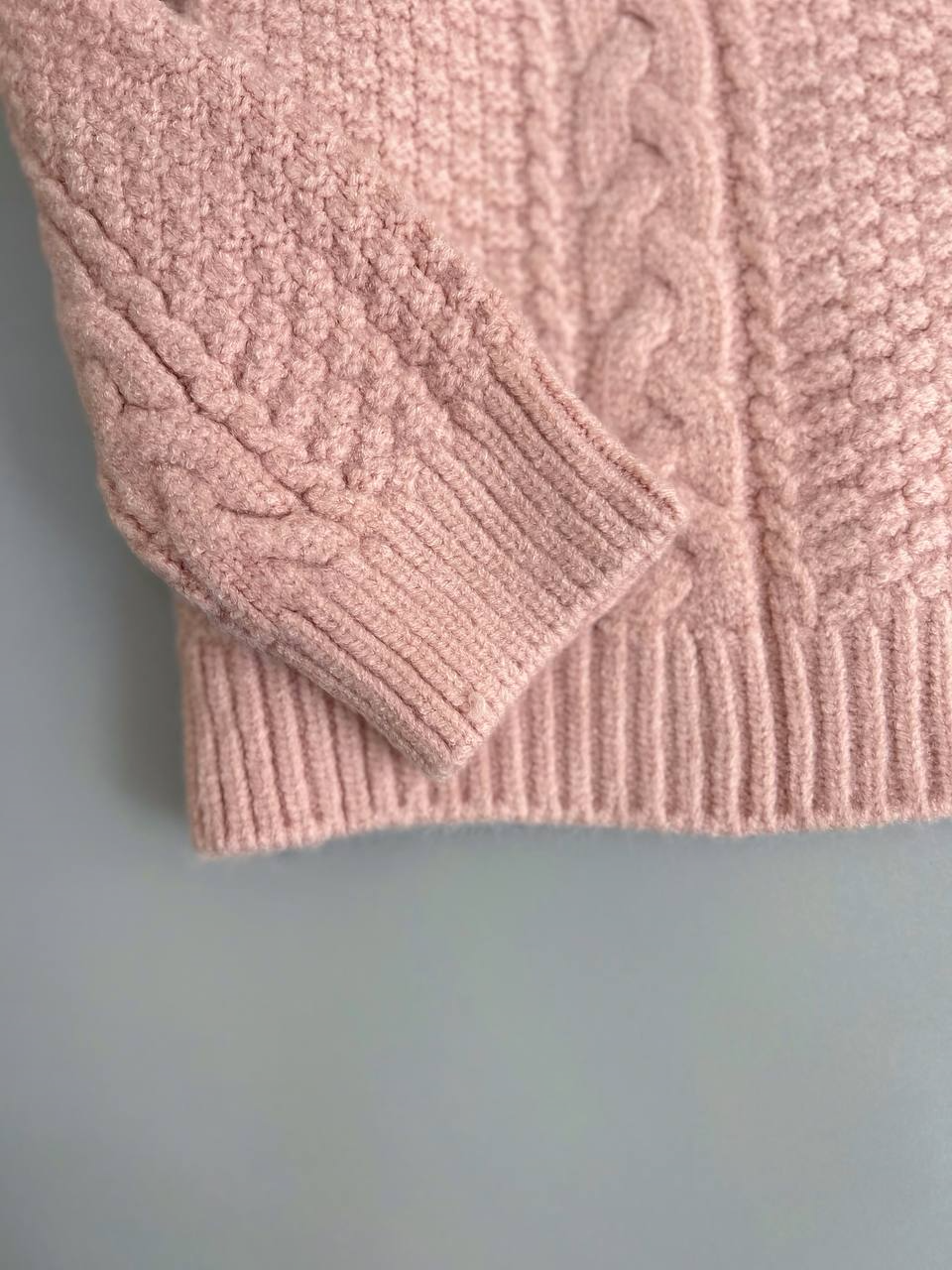 پلیور بافت زنجیری یقه گرد کد 2953