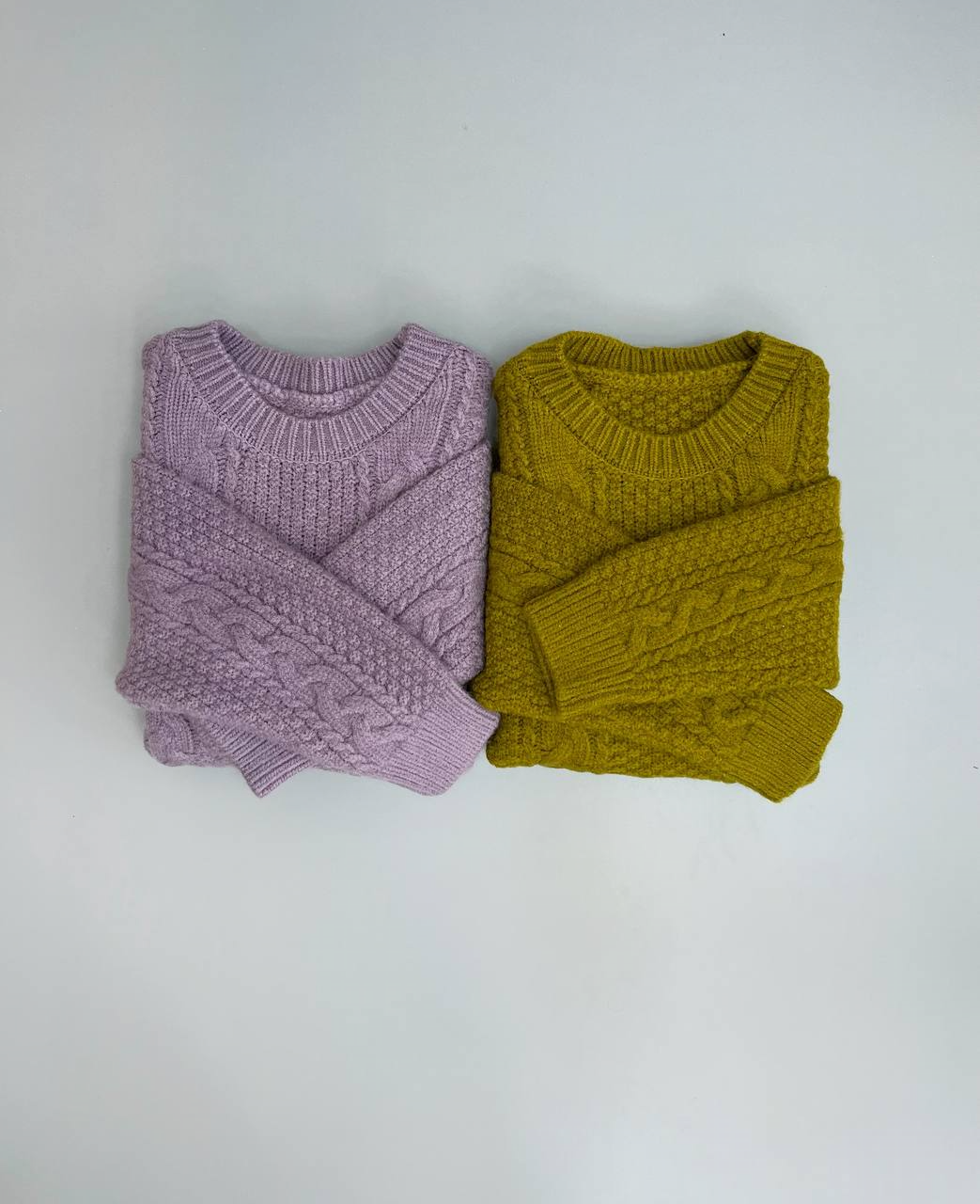 پلیور بافت زنجیری یقه گرد کد 2953