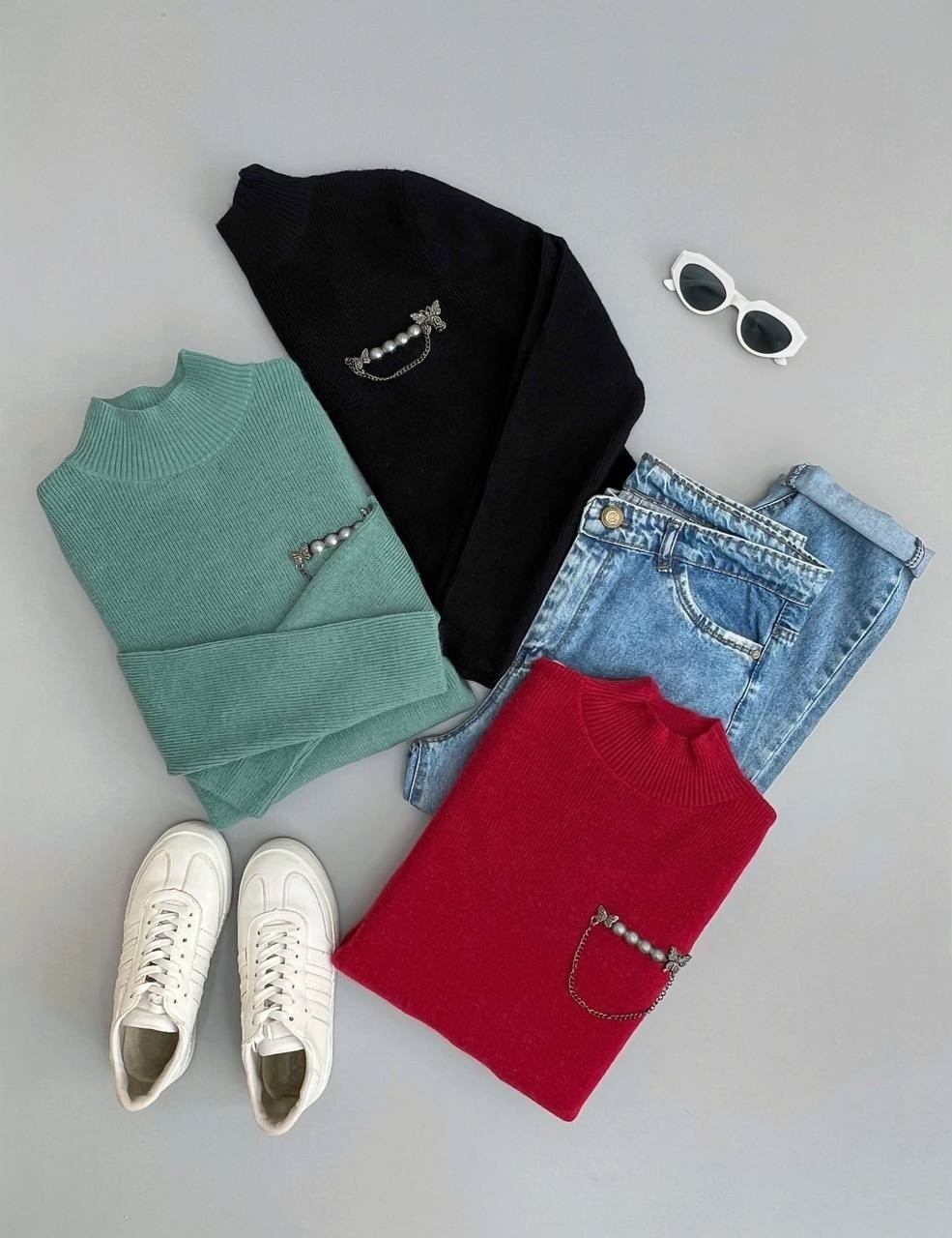 پلیور بافت مروارید کد 2954