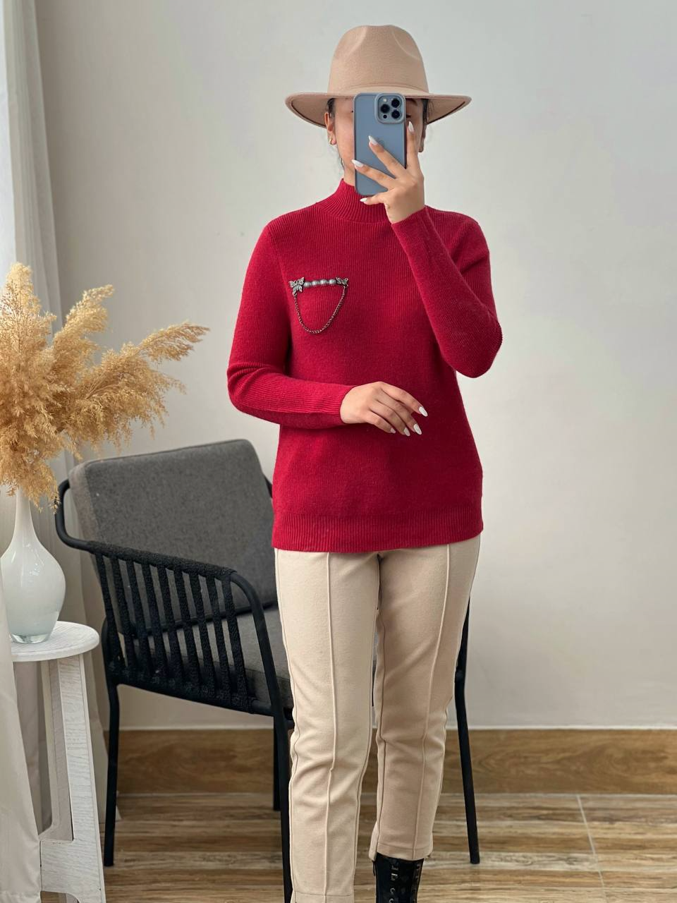 پلیور بافت مروارید کد 2954