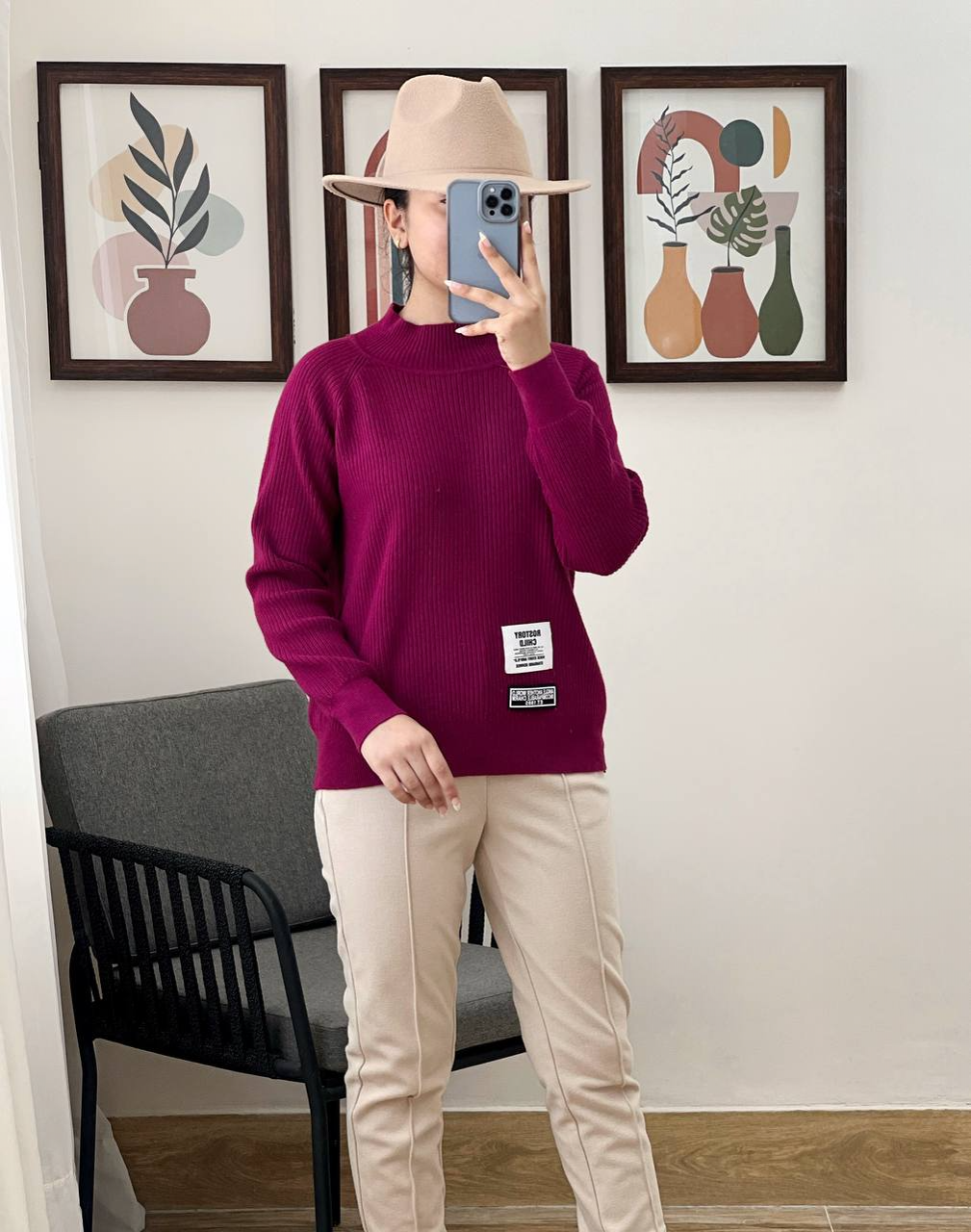 پلیور بافت یقه گرد 4 رنگ کد 2955