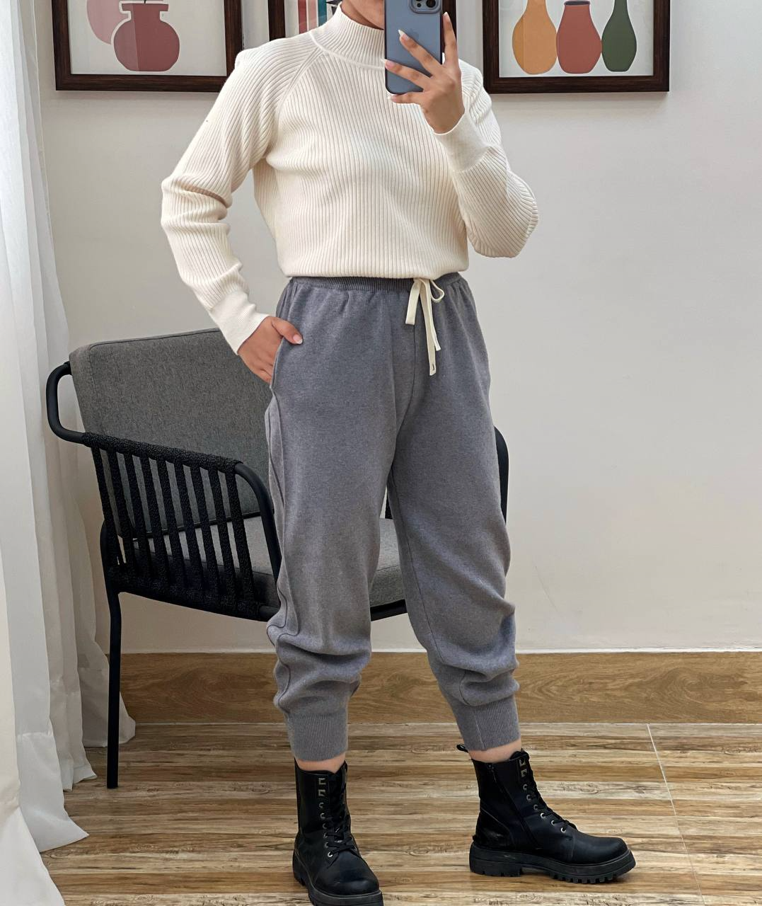 شلوار بافت کد 2956