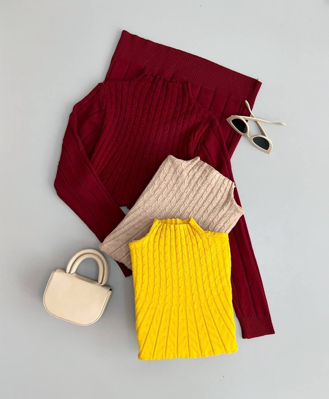 تونیک بافت یقه ایستاده کد 2957