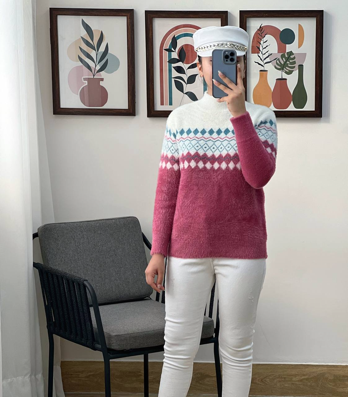 پلیور بافت موهر سنتی کد 2963