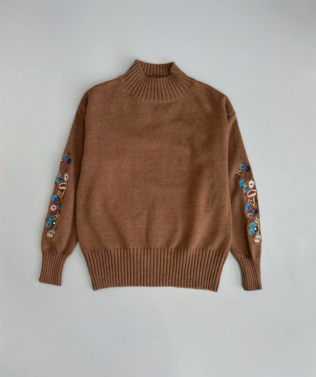 پلیور بافت آستین گلدوزی کد 2965