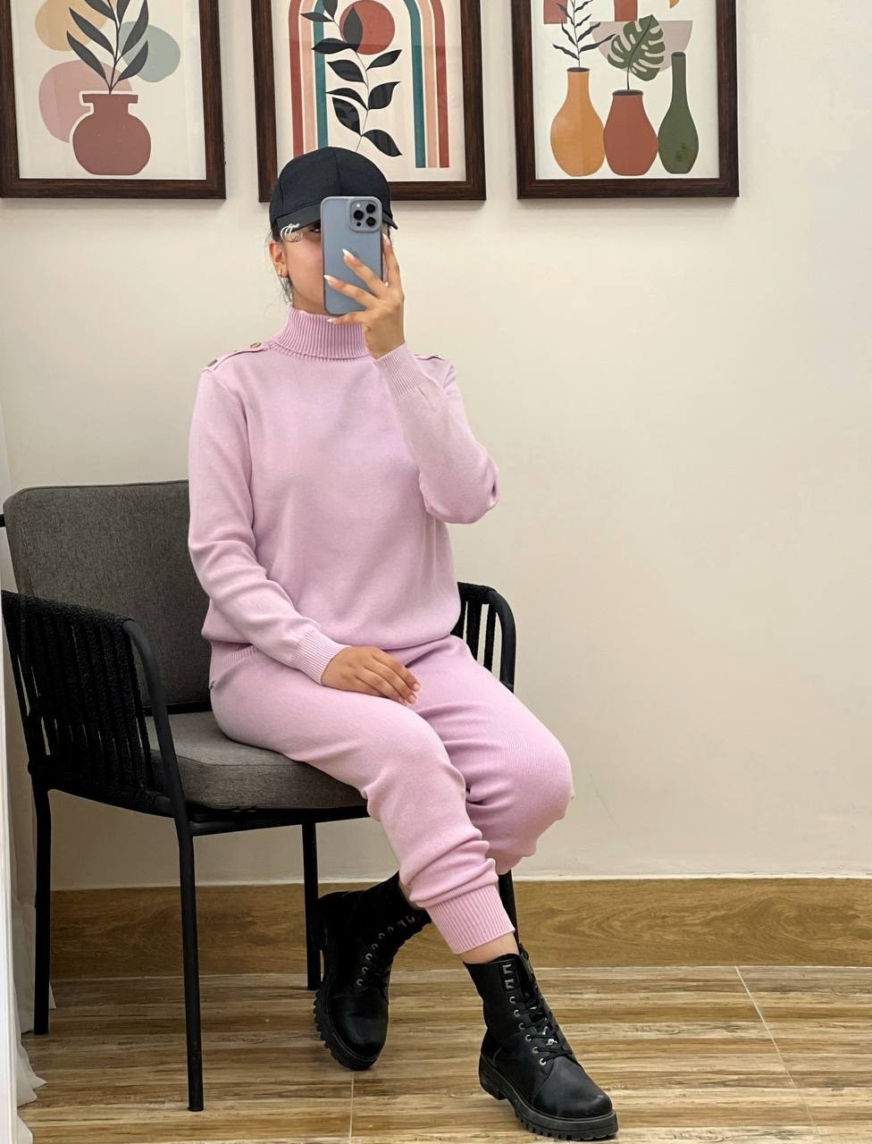 ست پلیور و شلوار بافت کد 2971