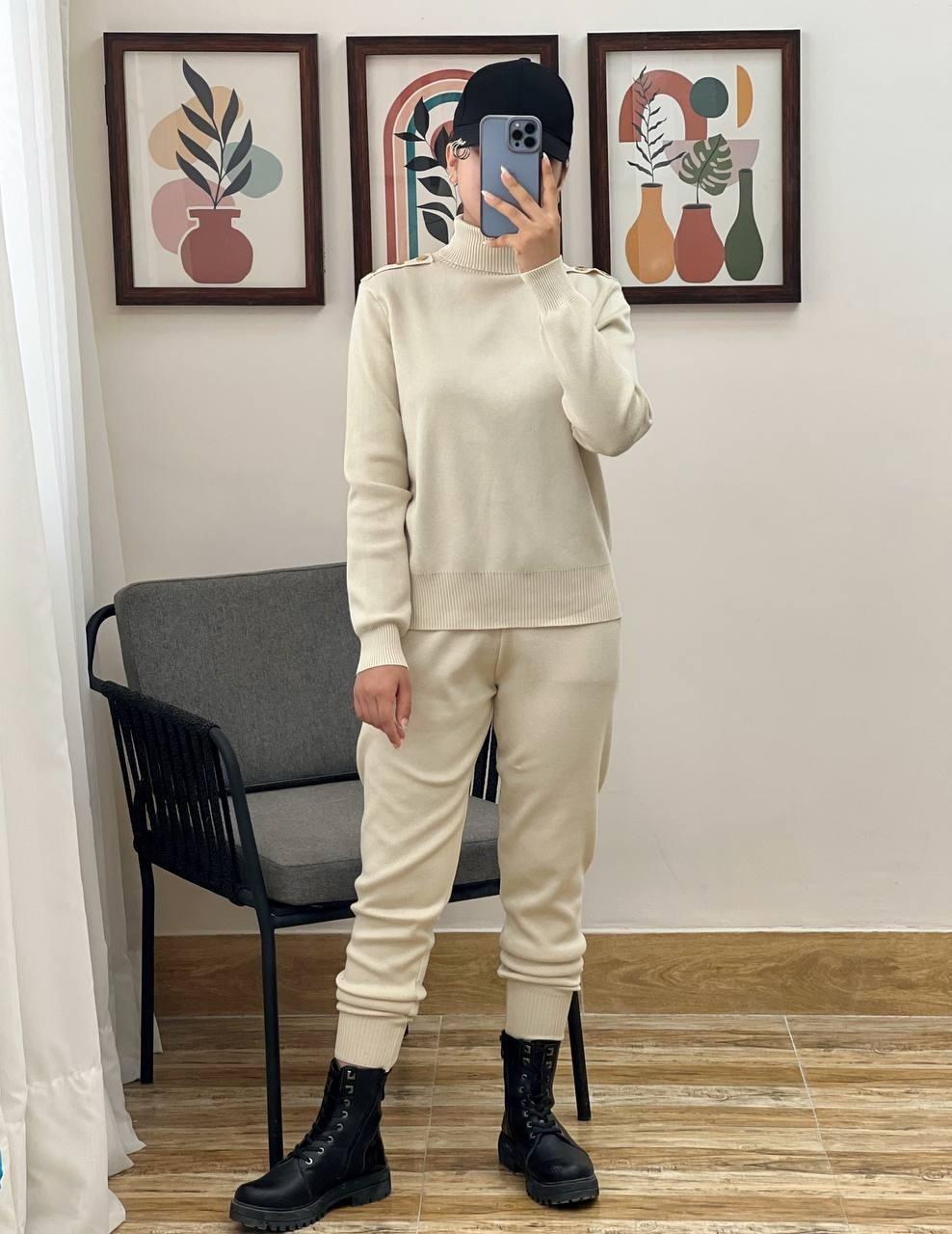 ست پلیور و شلوار بافت کد 2971