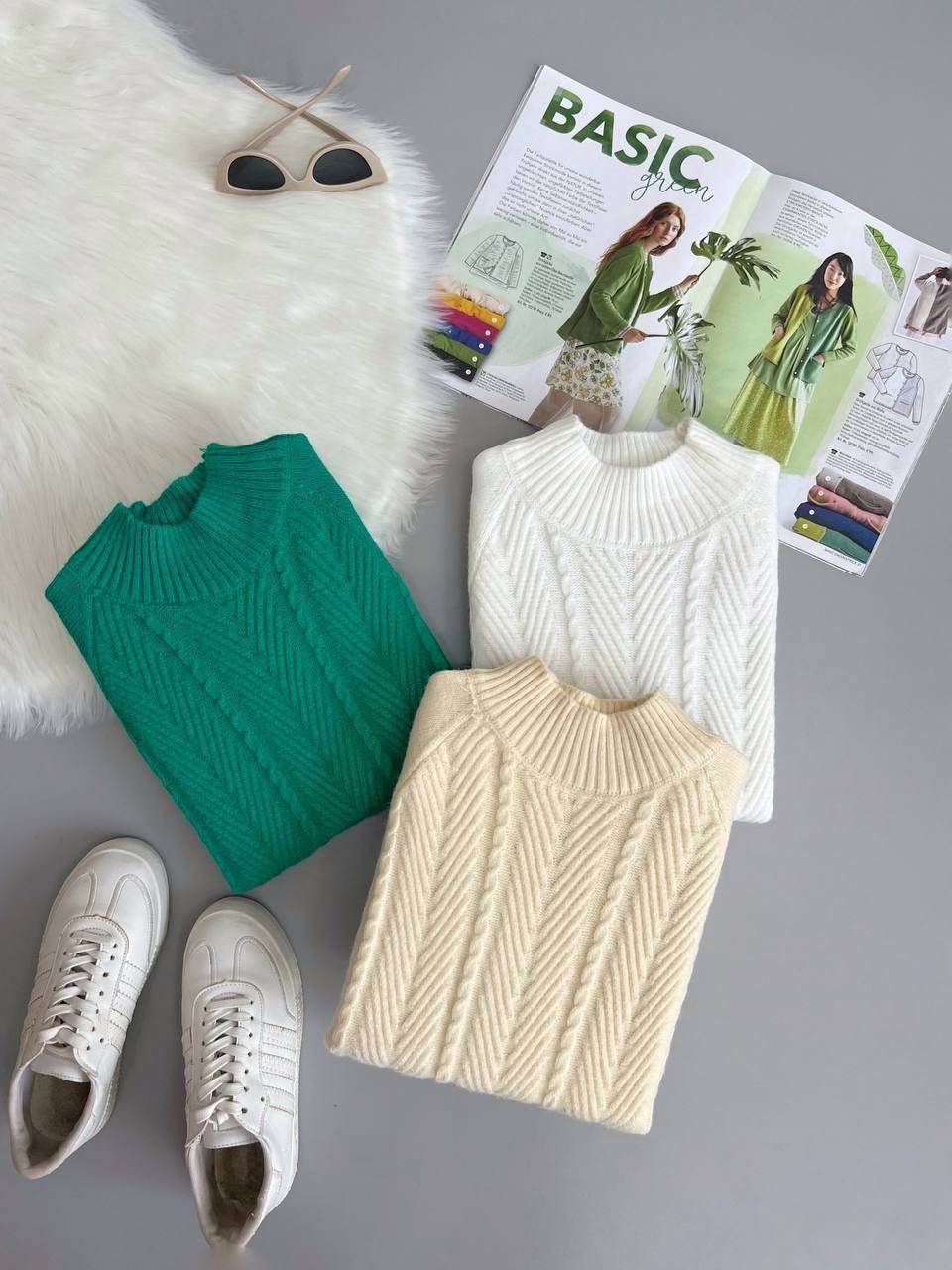 پلیور بافت سه رنگ کد 2973