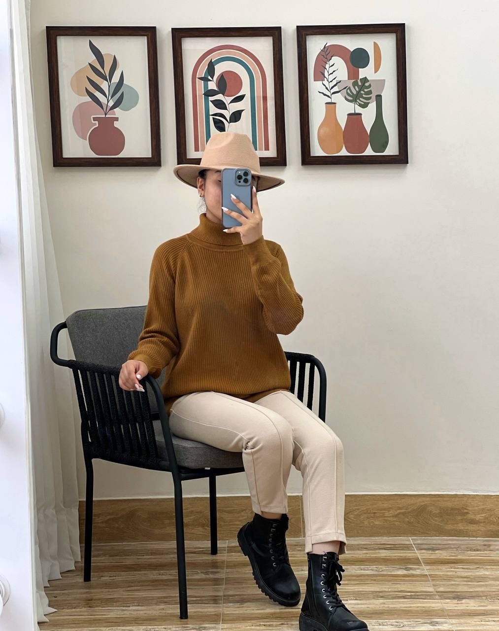 پلیور بافت یقه اسکی 2 کد 2974