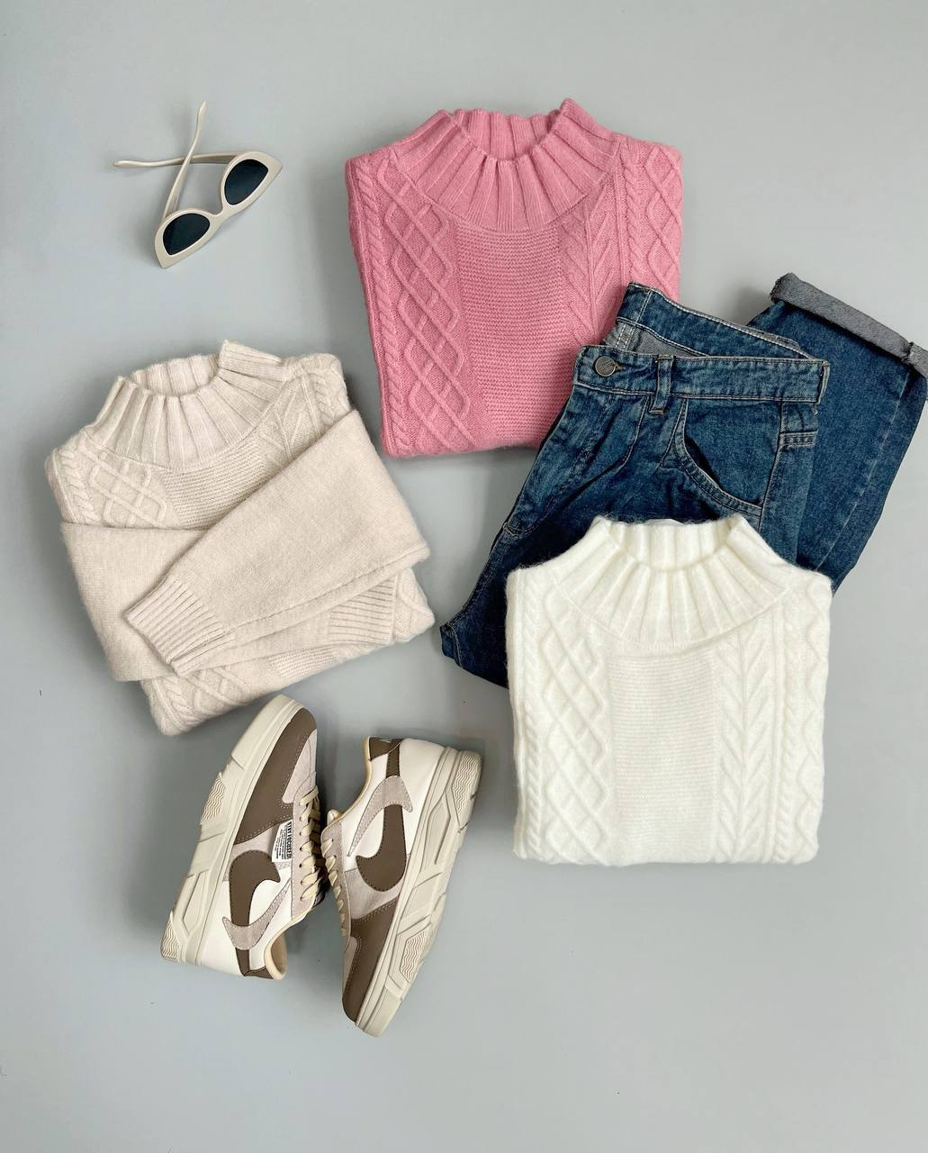 پلیور بافت زنجیری 2 کد 2976