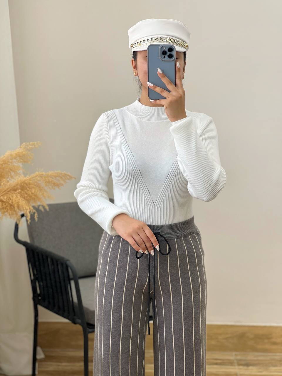 پلیور بافت آستین مچی 2 کد 2977