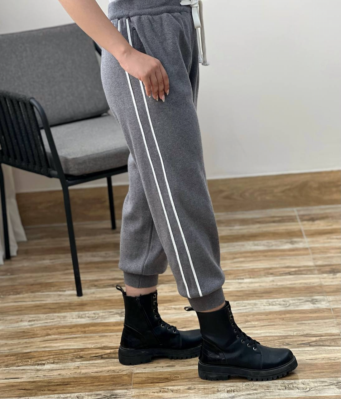 شلوار بافت اسلش بغل نوار کد 2980