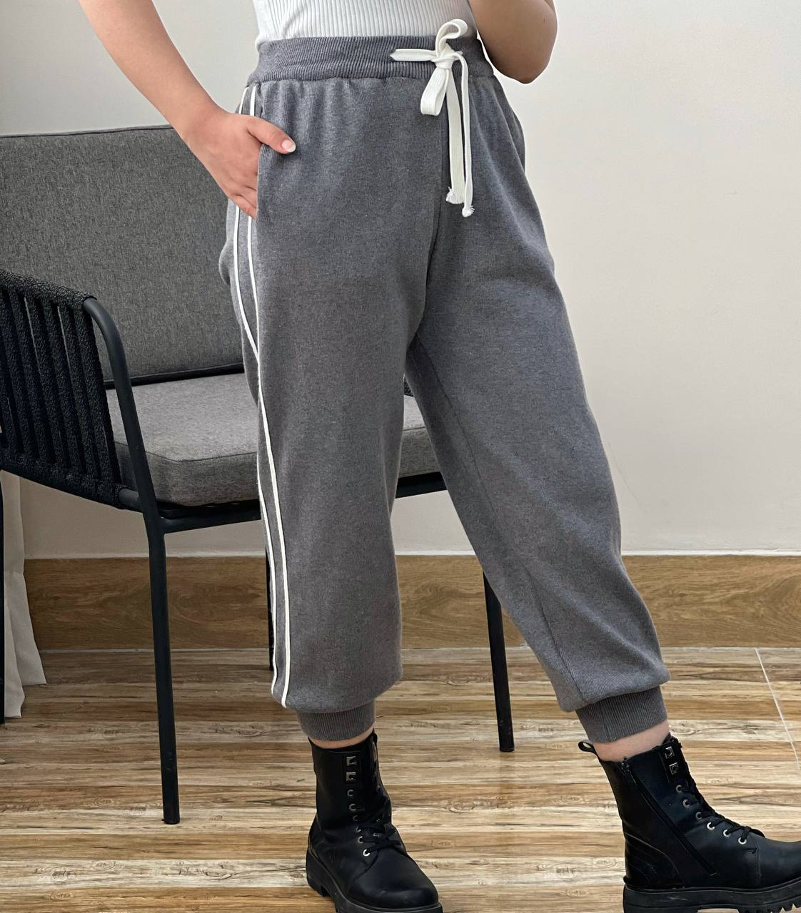 شلوار بافت اسلش بغل نوار کد 2980