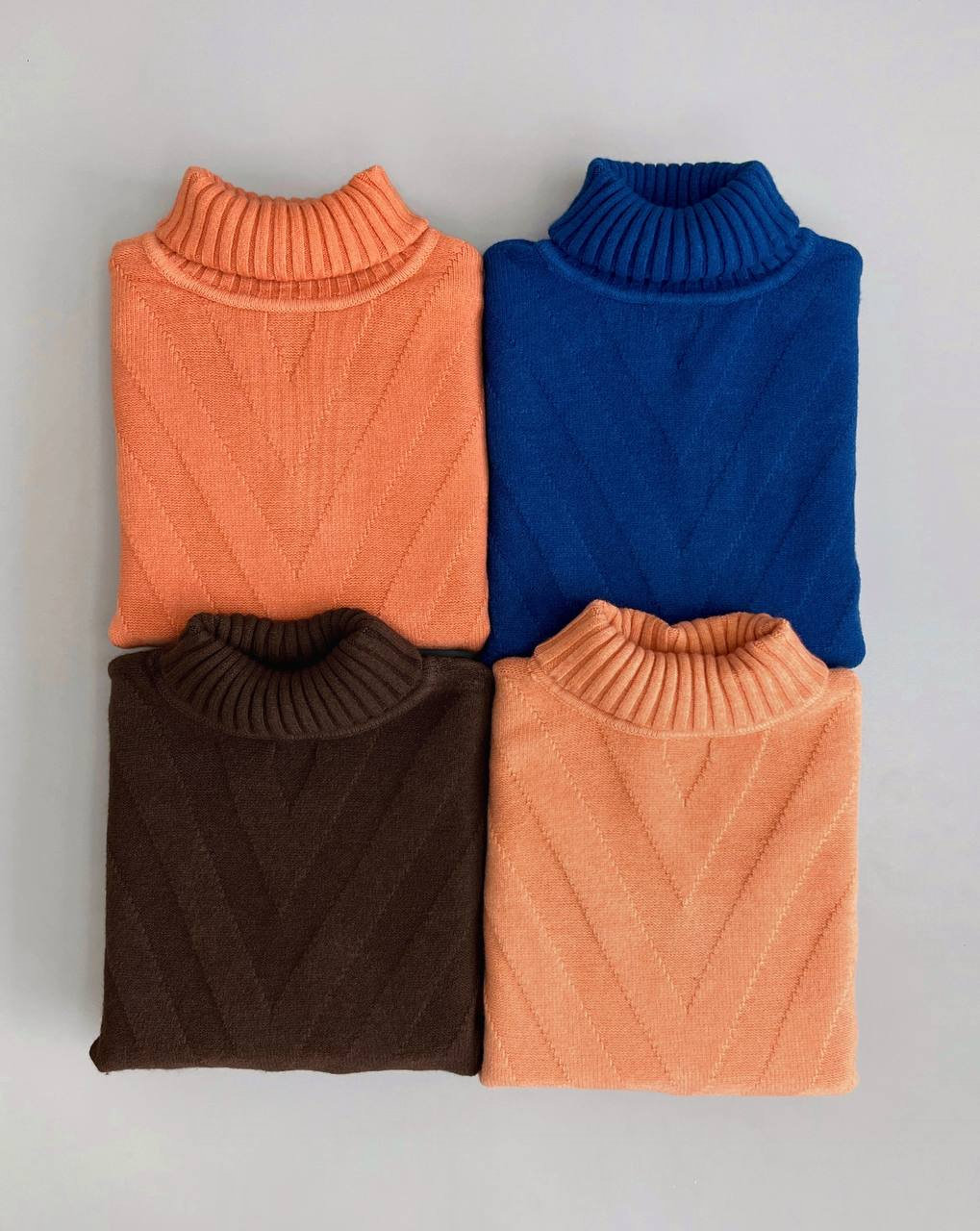 پلیور بافت یقه اسکی کد 2982