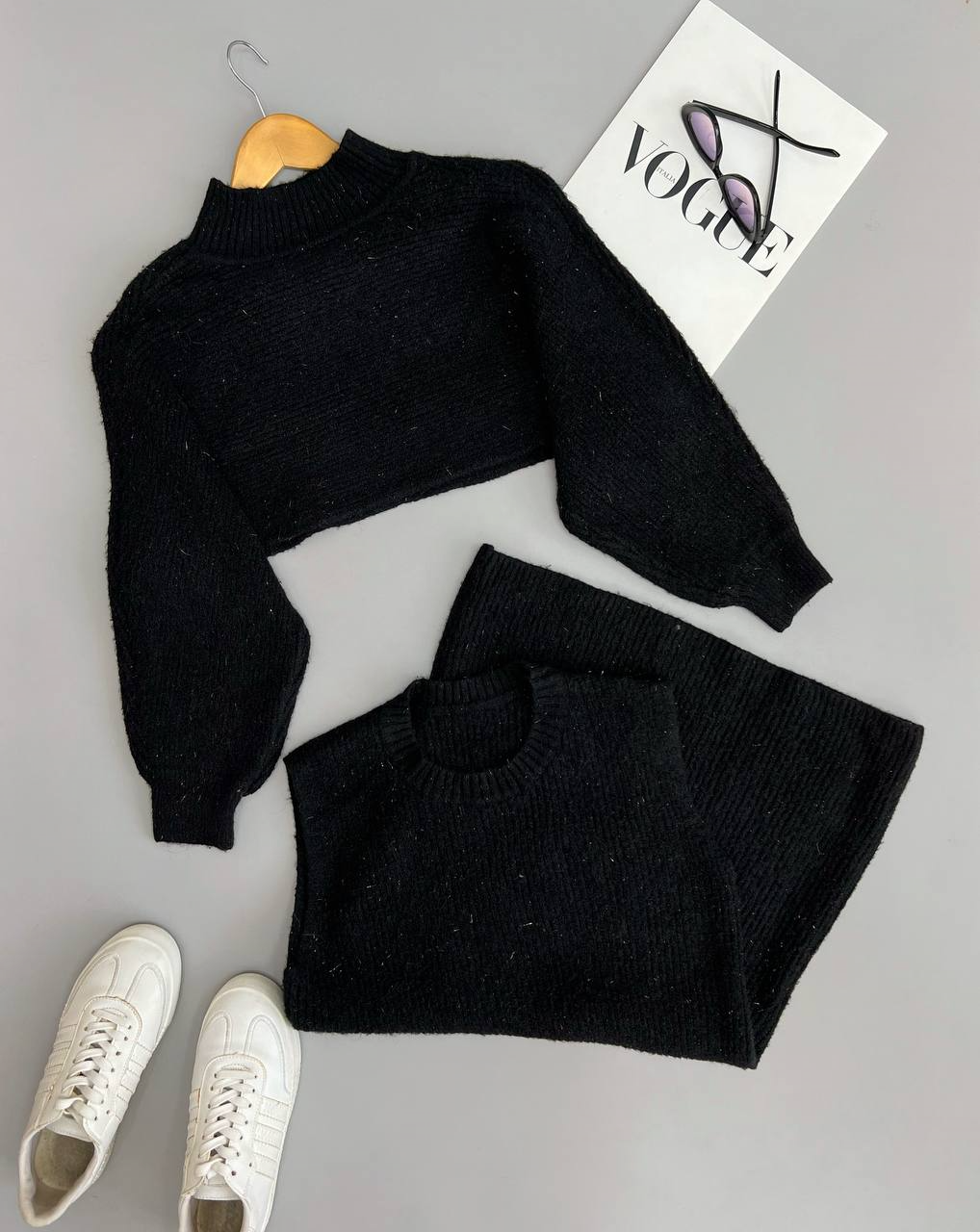 ست سارافن و رویی مشکی کد 2986