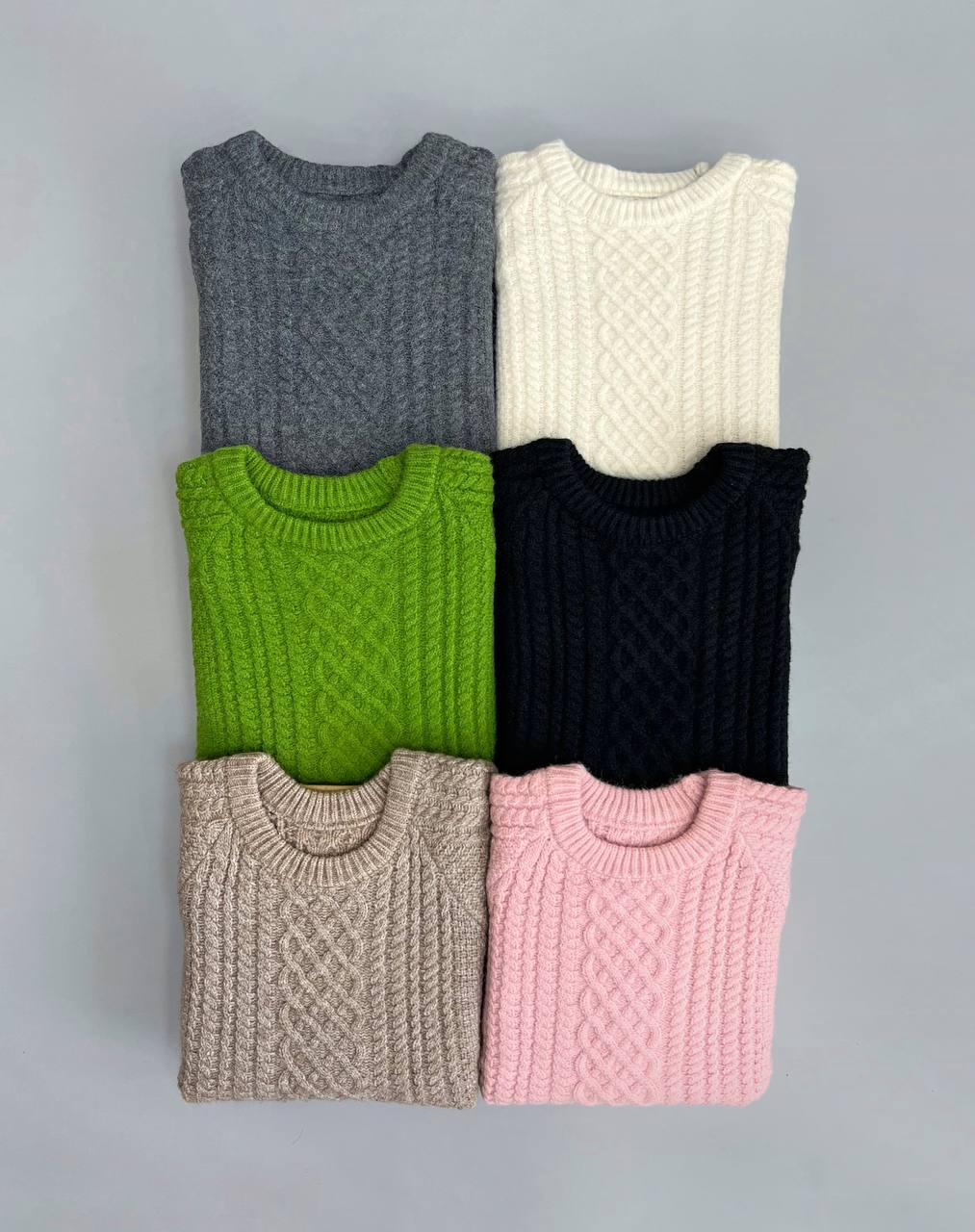 پلیور بافت آستین پف زنجیری کد 2994