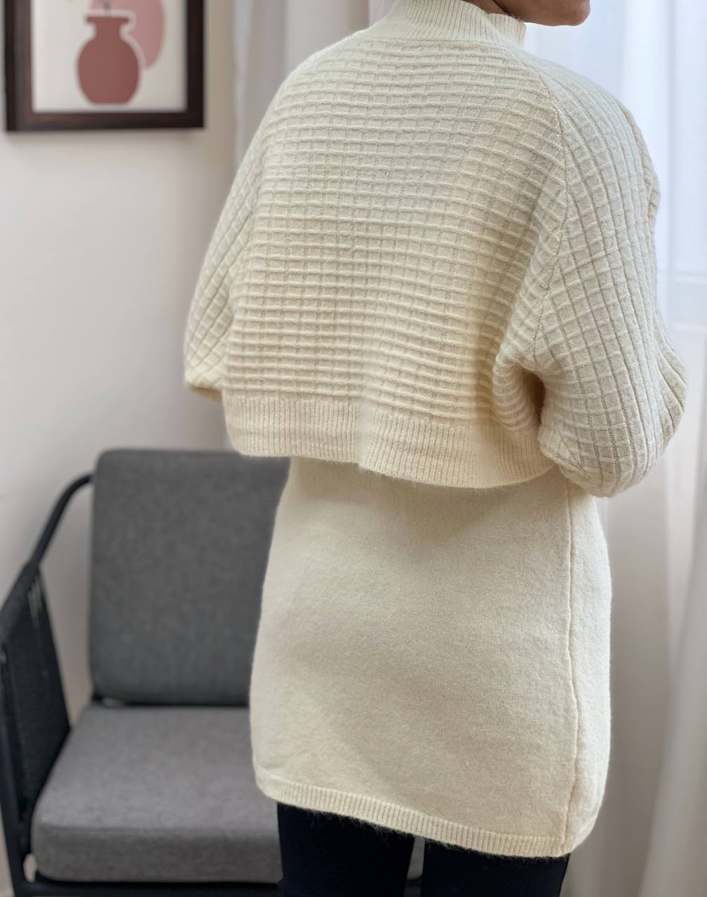 ست سارافن و رویی بافت کد 2995