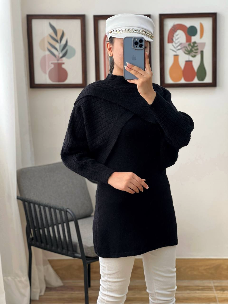 ست سارافن و رویی بافت کد 2995